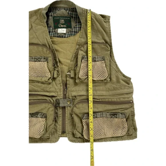 Vintage 80s 90s Orvis Fishing Safari Small Vest VTG - Picture 6 of 6